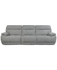 Ozryn -Pc. Fabric Sofa with Power Motion Chairs