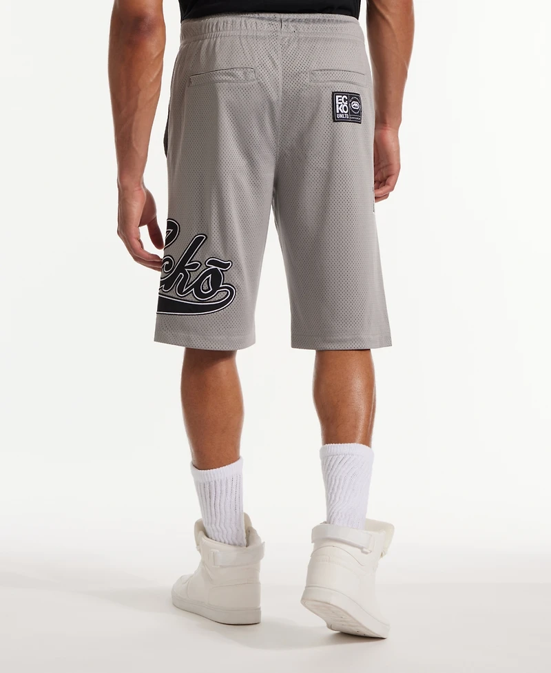 Ecko Unltd Men's Big League Birdseye Mesh Shorts