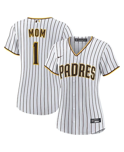 Nike Women's White San Diego Padres 1 Mom Home Replica Jersey