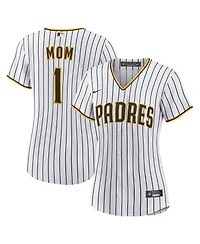 Nike Women's White San Diego Padres 1 Mom Home Replica Jersey
