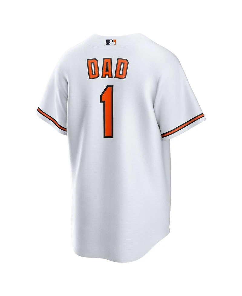 Nike Men's White Baltimore Orioles 1 Dad Home Replica Jersey