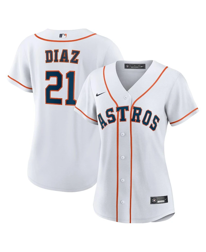 Nike Women's Yainer Diaz White Houston Astros Home Replica Jersey