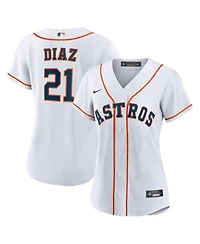 Nike Women's Yainer Diaz White Houston Astros Home Replica Jersey