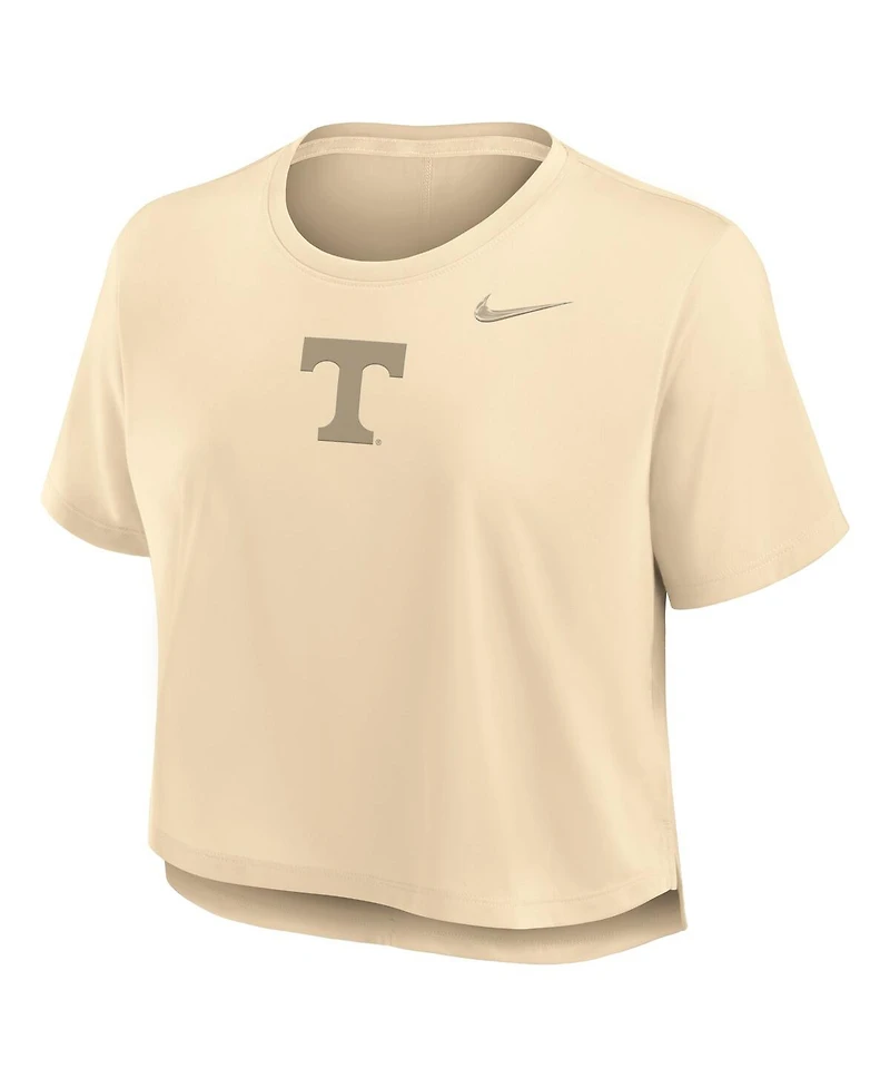 Nike Women's Tan Tennessee Volunteers Performance Cropped T-Shirt