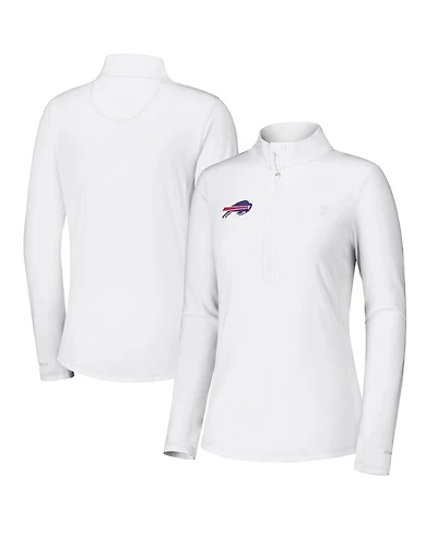 Tommy Bahama Women's White Buffalo Bills Sport Playa Vista Quarter-Zip Jacket