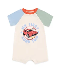 Hot Wheels Baby Boys 2 Pack Rompers