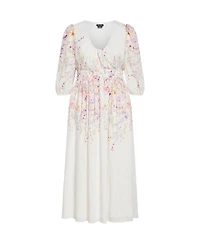 City Chic Plus Keyla Print Maxi Dress