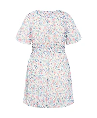 City Chic Plus Cara Print Dress