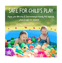 Inflatable Dinosaur Pool kid pool Kiddie Pool Indoor Outdoor Kids Swimming for Ages 2+ 67"x 41"x 32" Blue