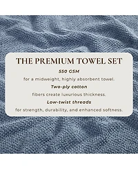 Linery & Co. Cotton Textured 2-Piece Bath Sheet Set