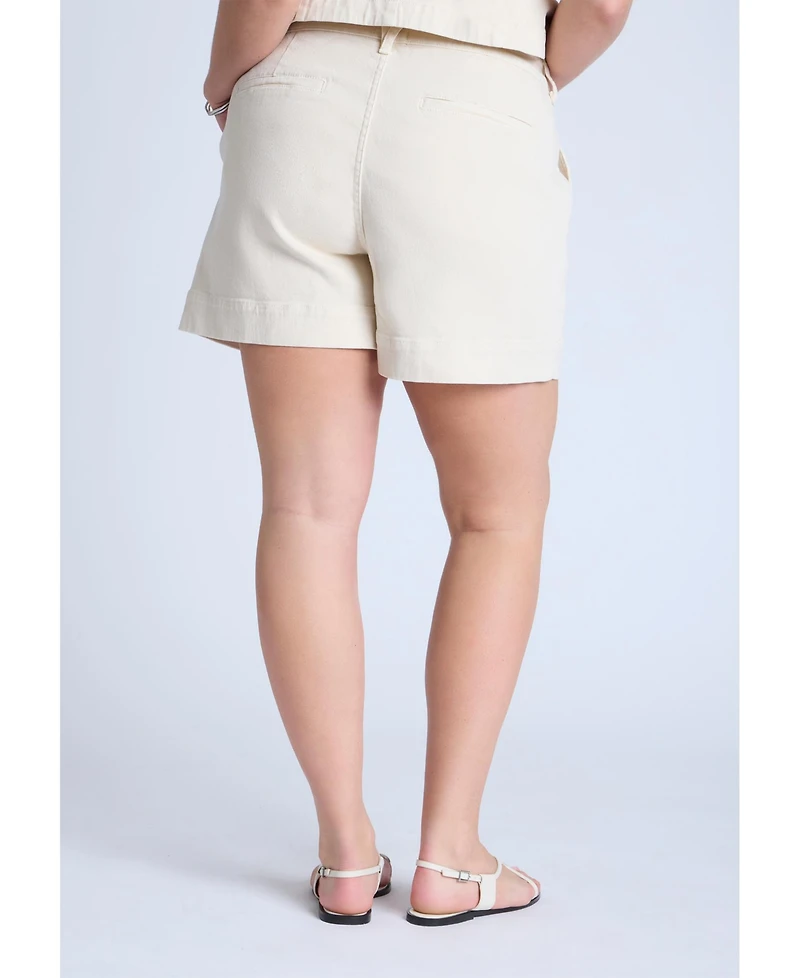 Eloquii Women's Trouser Denim Short