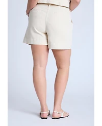 Eloquii Women's Trouser Denim Short