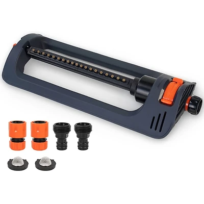 Lawn Sprinkler Oscillating Sprinkler Automatic Swing Adjustable Spray Angle Courtyard Garden Watering Grey