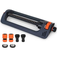 Lawn Sprinkler Oscillating Sprinkler Automatic Swing Adjustable Spray Angle Courtyard Garden Watering Grey