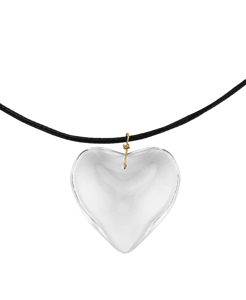 Glass Heart Necklace