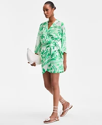 I.n.c. International Concepts Women's Printed Side-Tie Mini Dress, Exclusively at Macy's