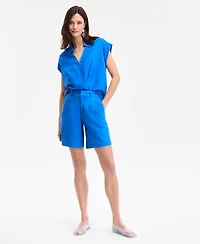 I.n.c. International Concepts Women's High-Rise Bermuda Shorts, Exclusively at Macy's