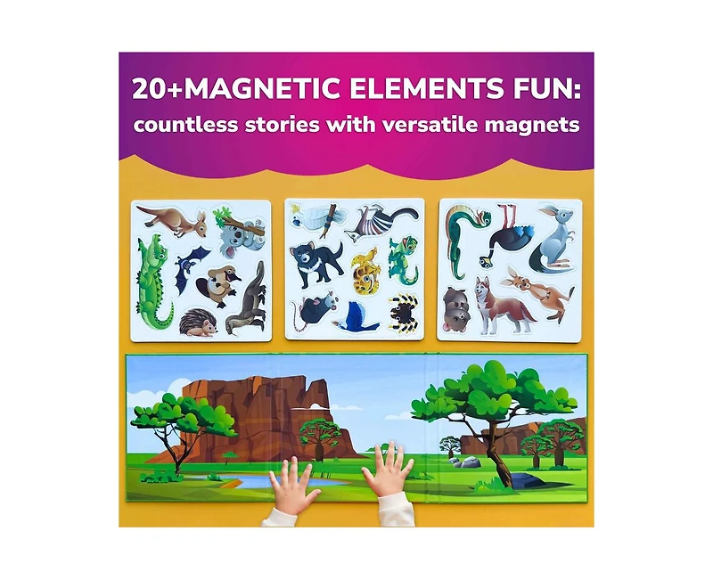 Quokka Travel Magnetic Puzzles – 20+Pcs Fun Game Toy for Kids Ages 3-5