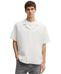 Boss by Hugo Men's Waffle Cotton Relaxed-Fit Shirt