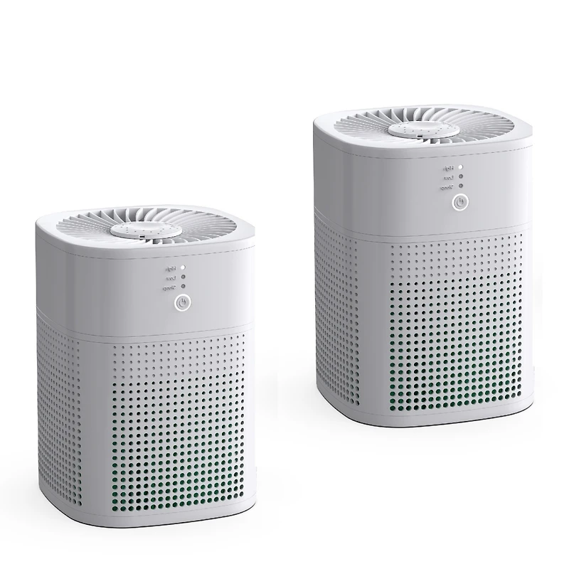 Chivalz Hepa Air Purifier with Essential Oil Diffuser for Home Bedroom, Up to 108 Sqft 2 Pack