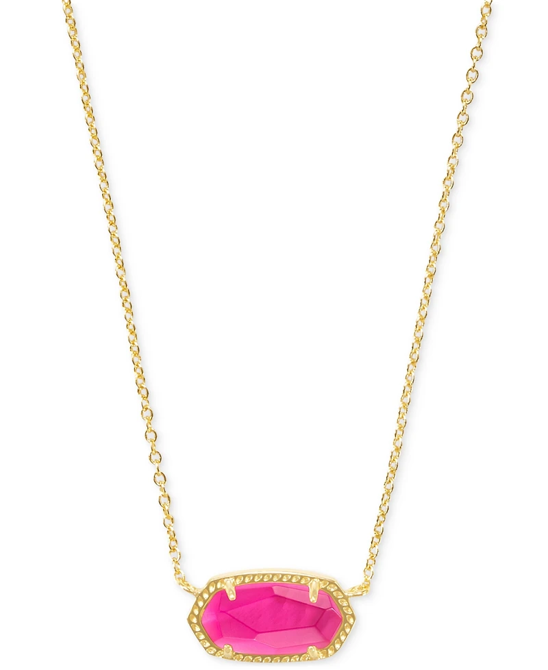 Kendra Scott Gold-Tone Elisa Pendant Necklace & Mini Ellie Stud Earrings Gift Set