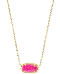 Kendra Scott Gold-Tone Elisa Pendant Necklace & Mini Ellie Stud Earrings Gift Set