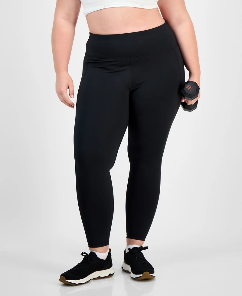 Id Ideology Plus Compression 7/8 Leggings, Created for Macy's