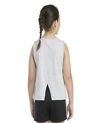 adidas Big Girls Sleeveless Swing Heather Tank Top