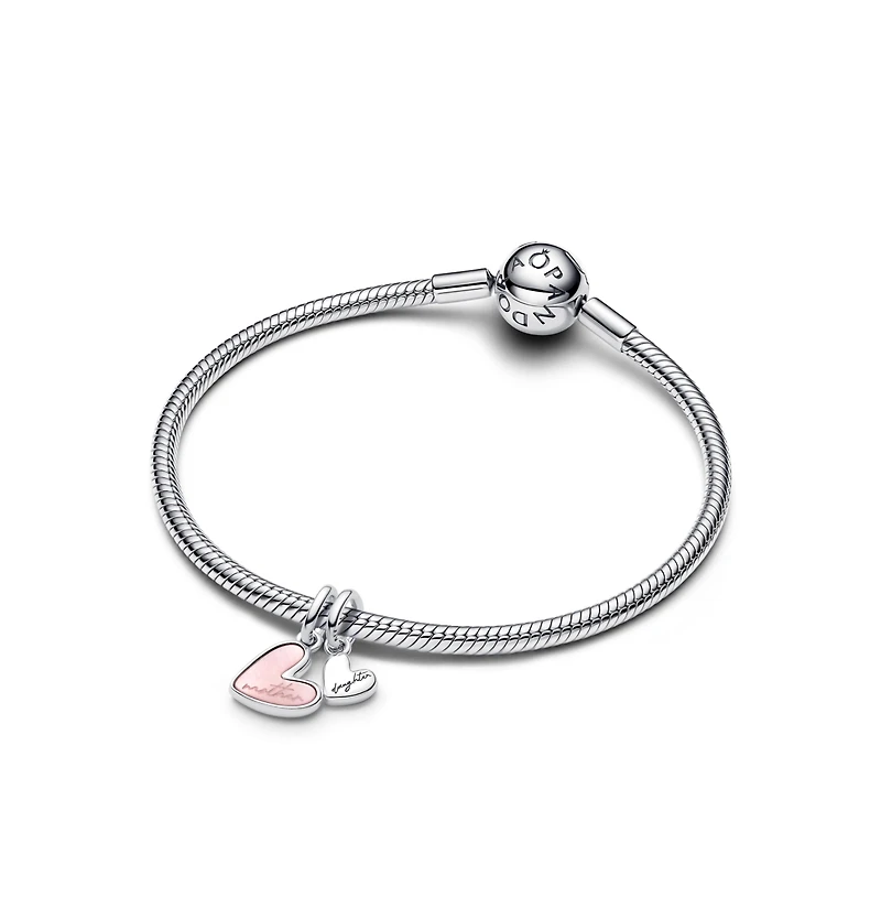 Pandora Splitable Mother Daughter Dangle Sterling Silver Charms