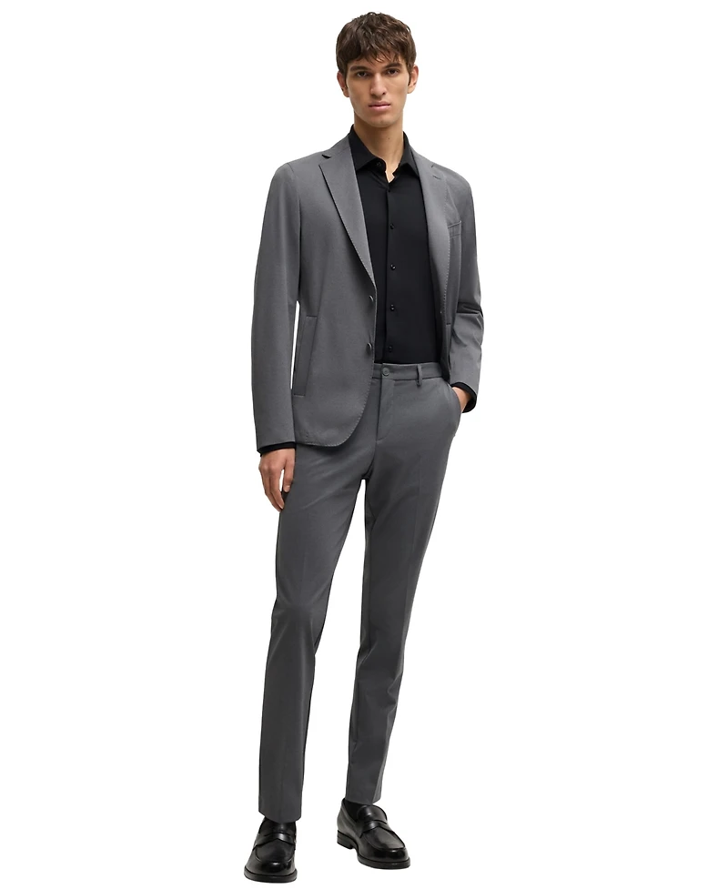 Boss by Hugo Men's Textured Performance Slim-Fit Dress Shirt