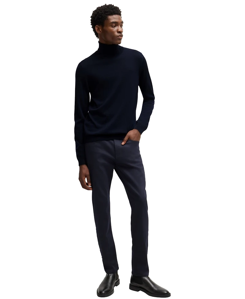 Boss by Hugo Men's Slim-Fit Rollneck Merino Wool Sweater