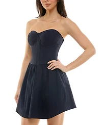 Juniors' Sweetheart Fit & Flare Mini Dress, Created for Macy's