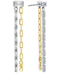 Michael Kors 14K Gold-Plated Brass Mixed Chain Earrings