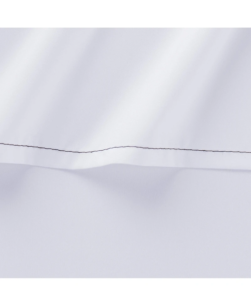 Host & Home Cotton Sateen Bed Sheets (6 Pack), Flat and Fitted Options, White, 300 Thread Count