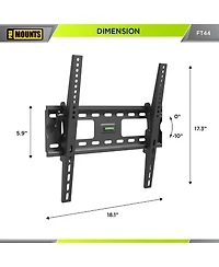 ProMounts Tilt Tv Wall Mount for TVs 32"