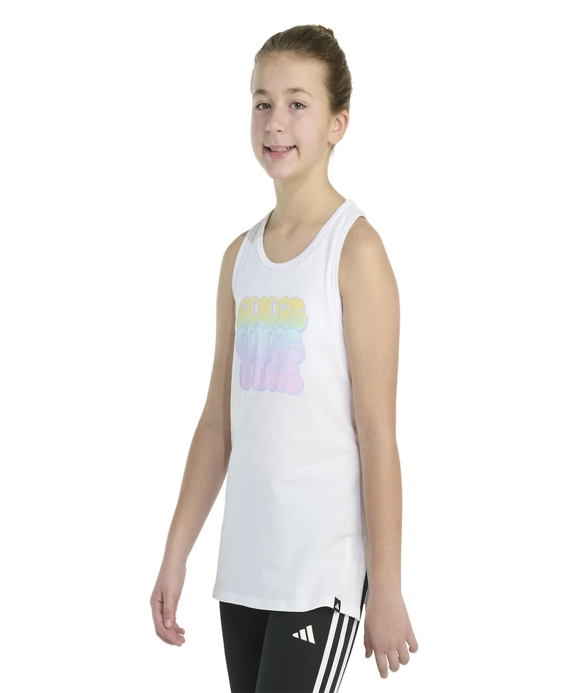 adidas Big Girls Sleeveless Racerback Tank Top