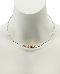 Robert Lee Morris Soho Silver Wire Wrapped Sculpted Collar Necklace