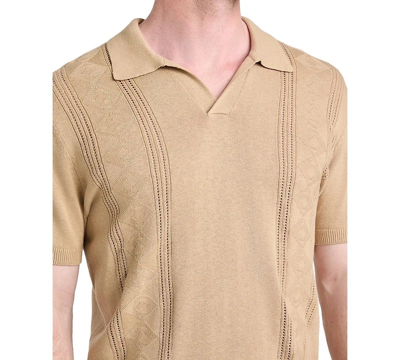 Guess Men's Relaxed-Fit Bryant Pointelle Shirt