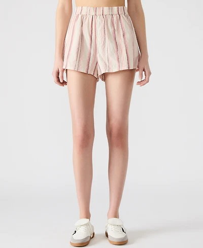Steve Madden Women's Marguerite Striped Pull-On Shorts