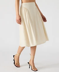 Steve Madden Women's Brooklyn Shirred Midi Skirt