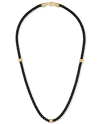 Esquire Men's Jewelry Box Link 22" Chain Necklace in Black & Gold-Tone Ion Plated Stainless Steel, Exclusively at Macy's