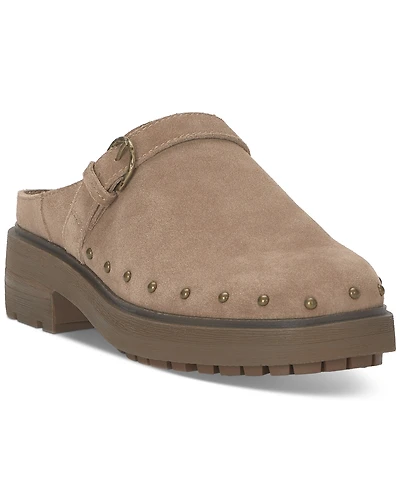 Lucky Brand Women's Caytina Studded Buckle Strap Clogs