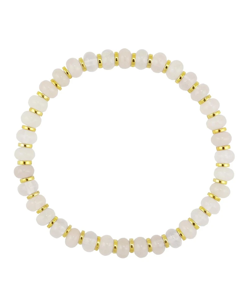 Genuine Stone Beaded Stretch Bracelet