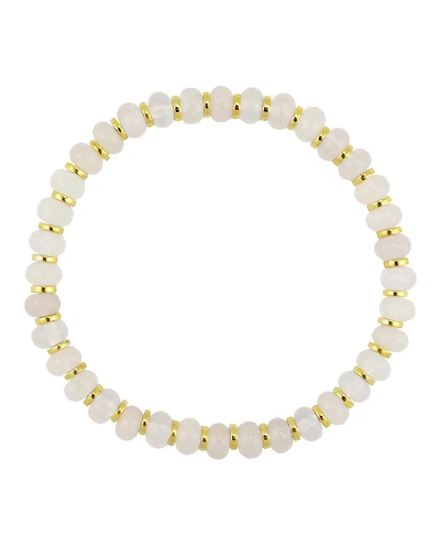 Genuine Stone Beaded Stretch Bracelet