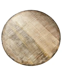Solid Wood Round Coffee Table for Living Room or Lounge Area