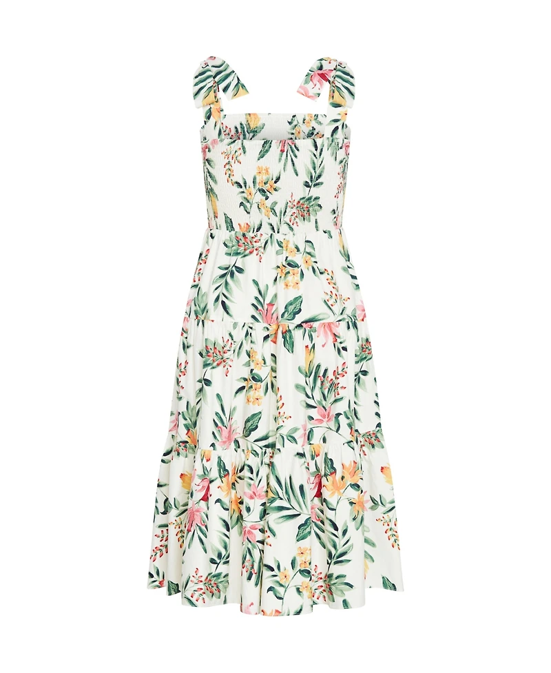 City Chic Plus Haven Print Midi Dress
