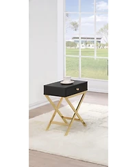 Solid Wood End Table with Drawer – Stylish and Functional Living Room Furniture