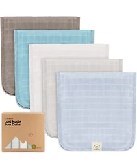 KeaBabies Kids 5pk Lumi Muslin Burp Cloths Cloths, Burping
