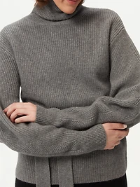 Gobi Cashmere Women's Belted Turtleneck
