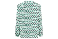 Olsen Women's Ornamental Print Tunic Blouse